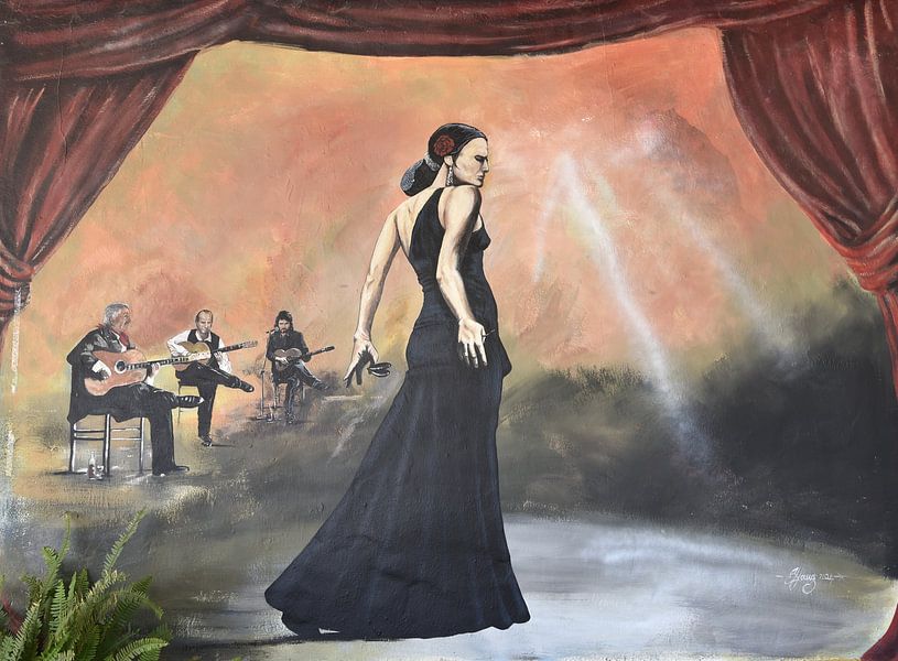 Shaun Young Flamenco Mural van littletreasureshouse