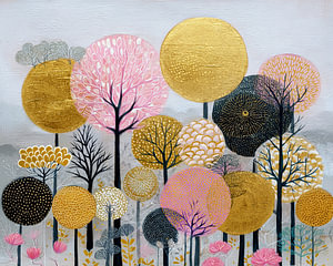 Skurrile Natur in Gold