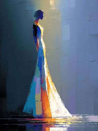 Damenkleid | Golden Silhouette