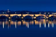 Karlsbrücke bei Nacht von Ronne Vinkx Miniaturansicht