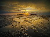 Golden sunset van Lex Schulte thumbnail
