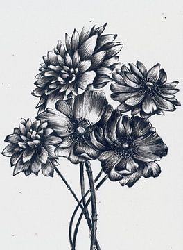 Bouquet de fleurs 2 sur Maria Kitano