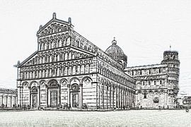 Piazza dei Miracoli in Pisa, Italy by Gunter Kirsch