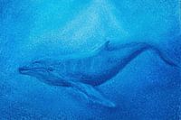 Walfisch in Blau