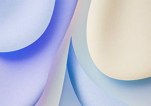 Pastellblaue Formen