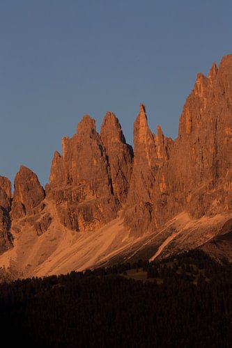 Vajolettorens in het avondlicht