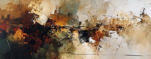 Abstract Earth tones | Earth tones by ARTEO Paintings