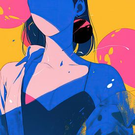 Frau und Farben von ARTEO Gemälde