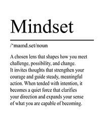 Mindset Definition - White by WordsThatInspire
