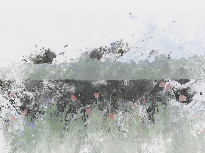Meuse poppies by Jeroen Hofstede