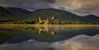 Kilchurn Castle Sonnenuntergang von Wojciech Kruczynski Miniaturansicht