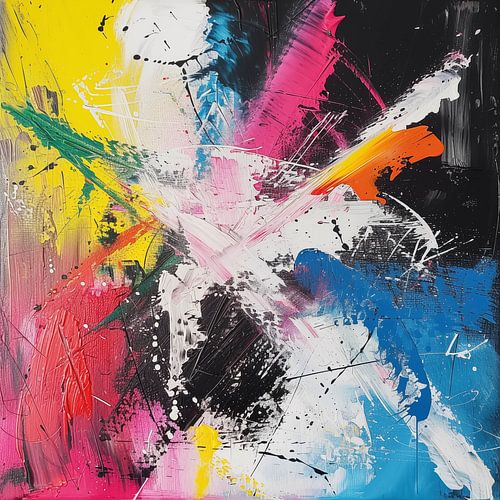 Cmyk explosie abstract