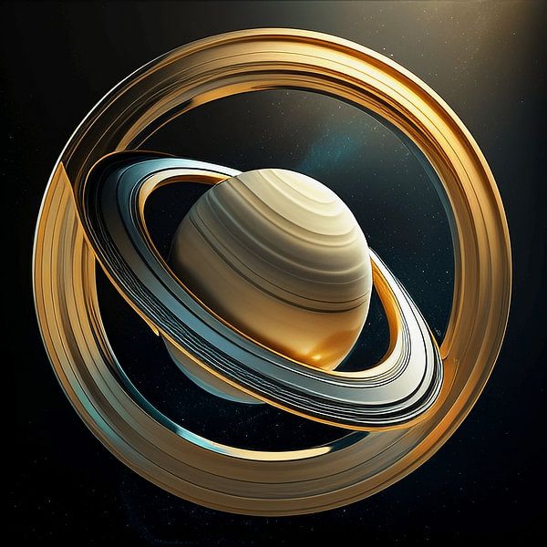 Saturnus embleem van Vythryd Arts