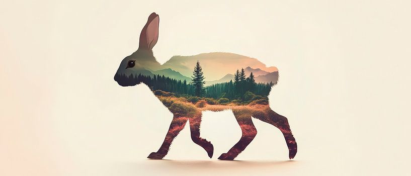 Natur im Hasen von Poster Art Shop