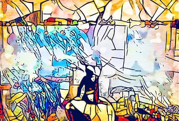 Kandinsky meets Cooenhagen #10 by zam art