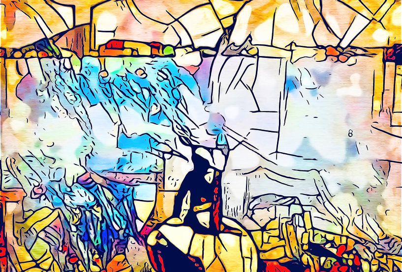 Kandinsky rencontre Cooenhagen #10 par zam art