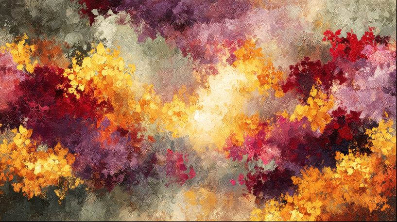 Light through autumn leaves by True Nature Art