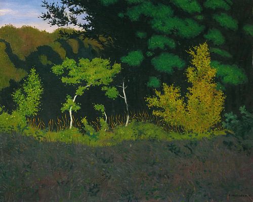 Félix Vallotton - At the edge of the forest (1920)