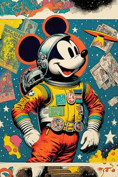 Mickey As Astronaut by treechild .