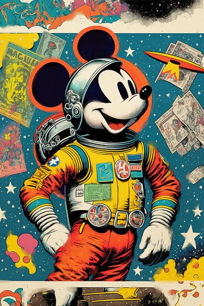 Mickey As Astronaut by Treechild