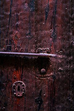 Oude deur met slot van Dieter Walther