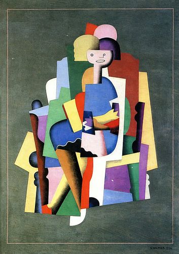 Reading Girl (1924) door Georges Valmier