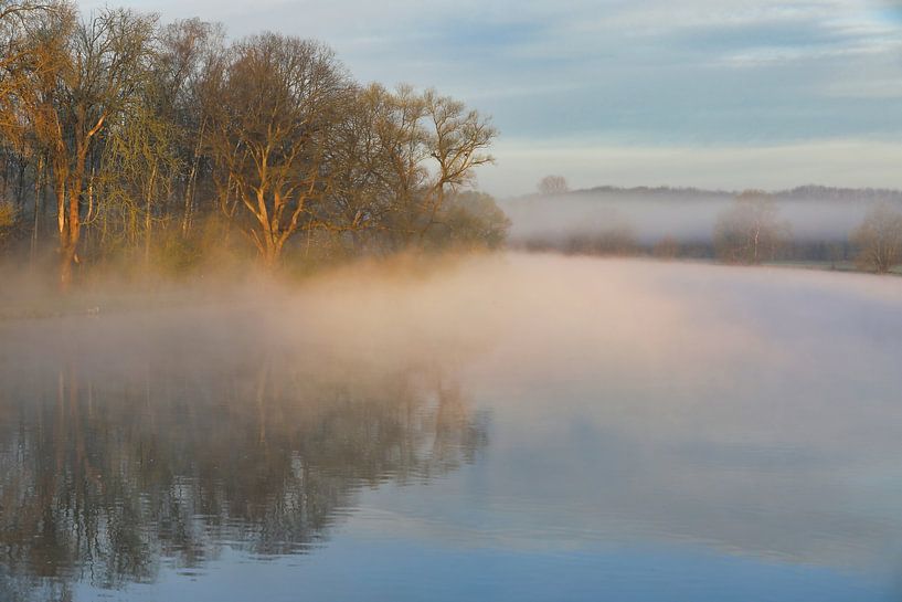 Sunlight in the morning mist by Bernhard Kaiser