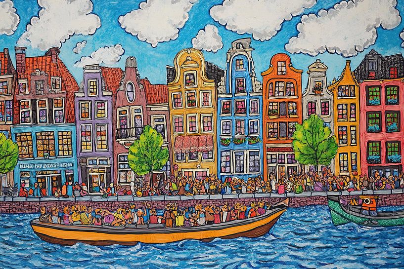 Amsterdam par Peinture Abstraite