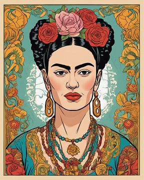 Frida - Portrait sur Digital Corner