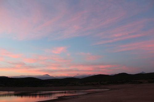 Zonsondergang, Oudtshoorn, Zuid-Akrika