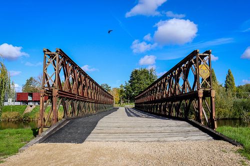 Metalen brug bij Fort van Breendonk