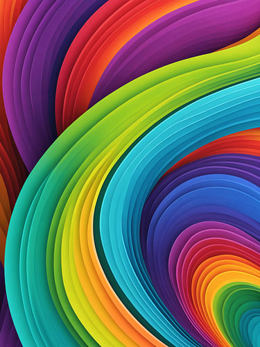 Golven in Felle Kleuren – Kleurrijke Abstracte Kunst | Moderne Design Wanddecoratie