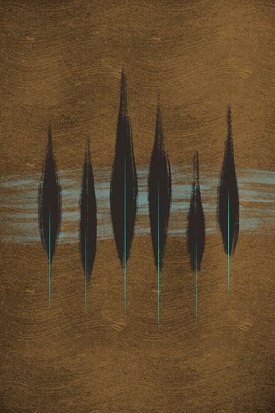 Bladeren / veren van Studio Malabar