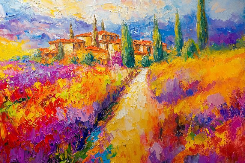 Impressionisme Toscane van ARTemberaubend
