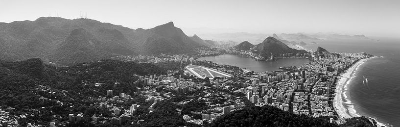 Rio de Janeiro panorama (Black and white) by Merijn Geurts
