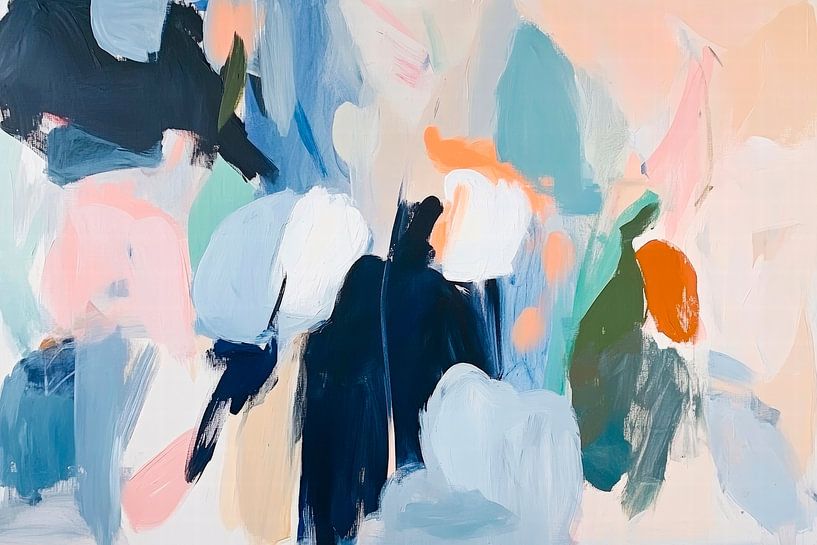 Combinaison de couleurs abstraites - Dynamique par Poster Art Shop