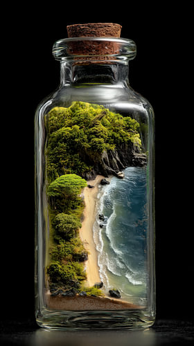 Strand in glas