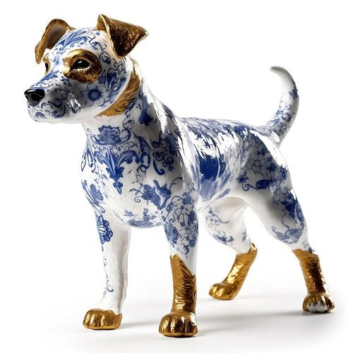 Jack Russel Delft Blue by Dunto Venaar