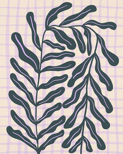 Moderne Verzweigung auf einem Gittermuster