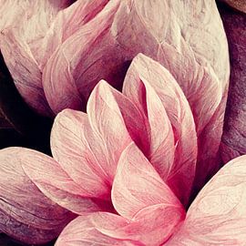 Floral vintage rosa, stilvolle florale Design kreativ von Color Square