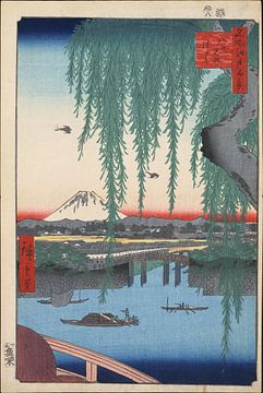 Yatsumi-brug, Utagawa Hiroshige