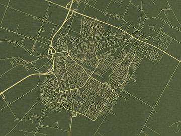 Kaart van Purmerend in Groen Goud van Map Art Studio