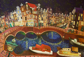 Evening in Amsterdam, Amsterdam by night