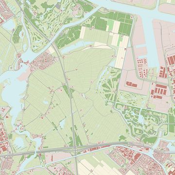 Kaart van Haarlemmerliede en Spaarnwoude