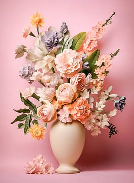 Vase plein de fleurs sur Thea