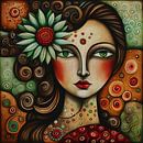 Girl with the flower by Jan Keteleer (JanKé): A Journey Beyond the Canvas thumbnail