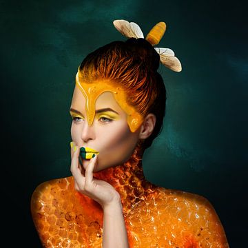 Girl with the honey by OEVER.ART
