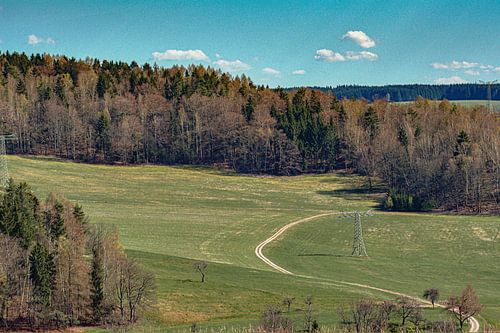 Landschap in het Erzgebergte