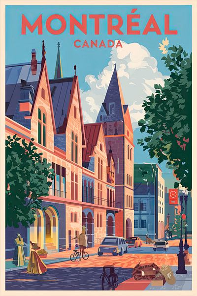 Montreal, Canada. by Poster Art Shop