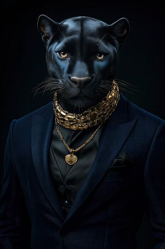 Panther in clothing by Bert Nijholt